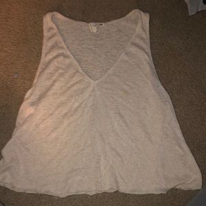 Tan Crop Tank Top